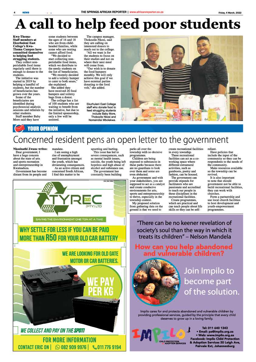 African Reporter 4 March 2022 page 4