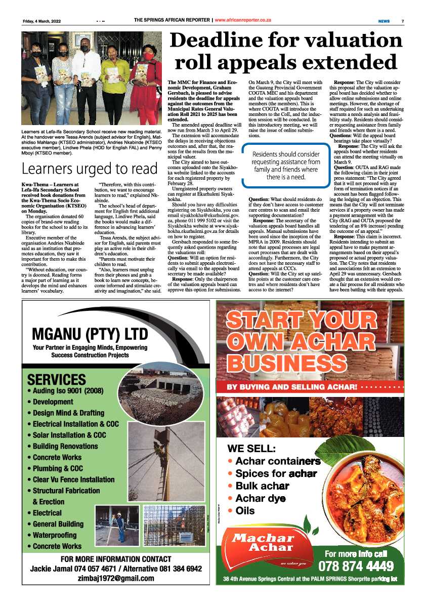 African Reporter 4 March 2022 page 7