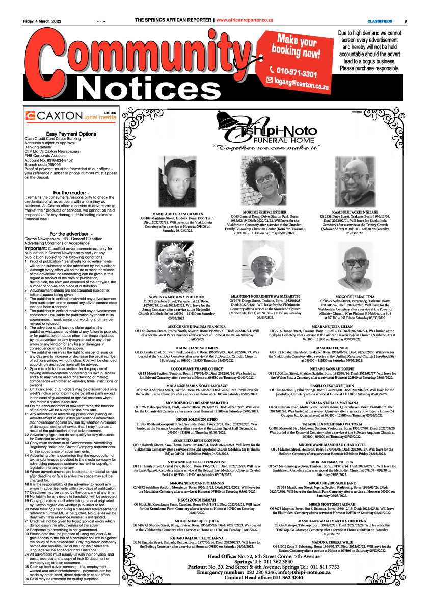 African Reporter 4 March 2022 page 9
