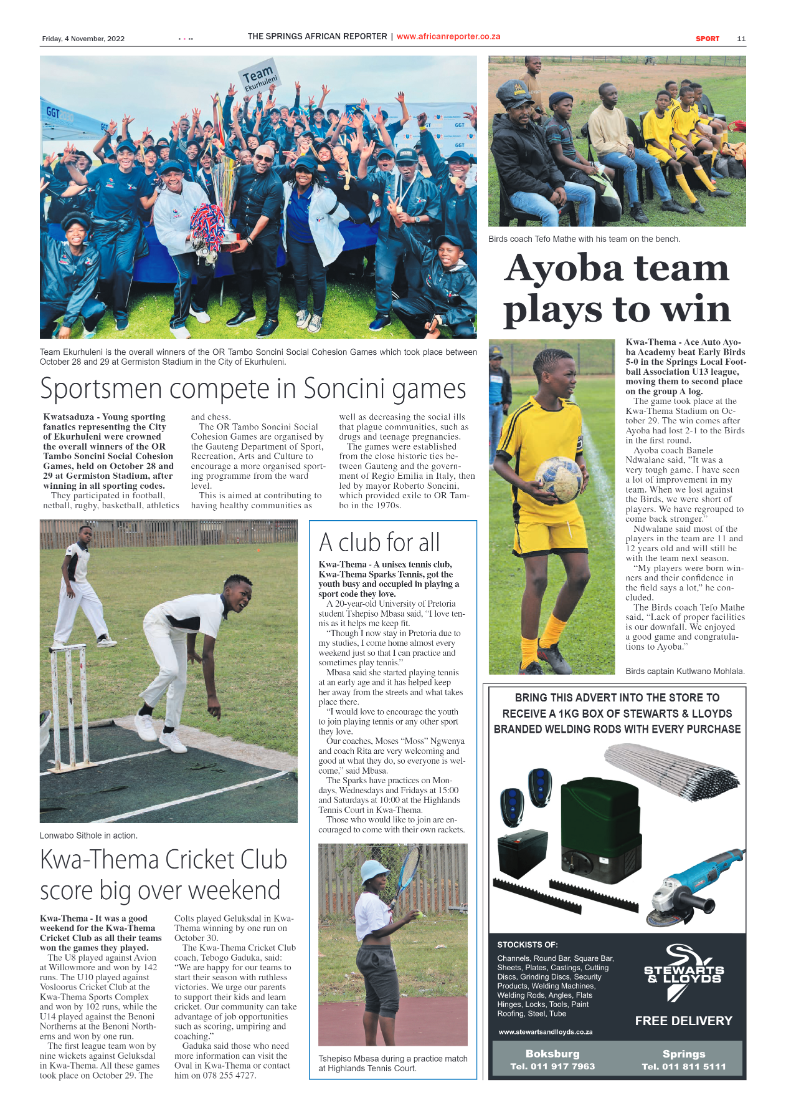 African Reporter 4 Nov 2022 page 11
