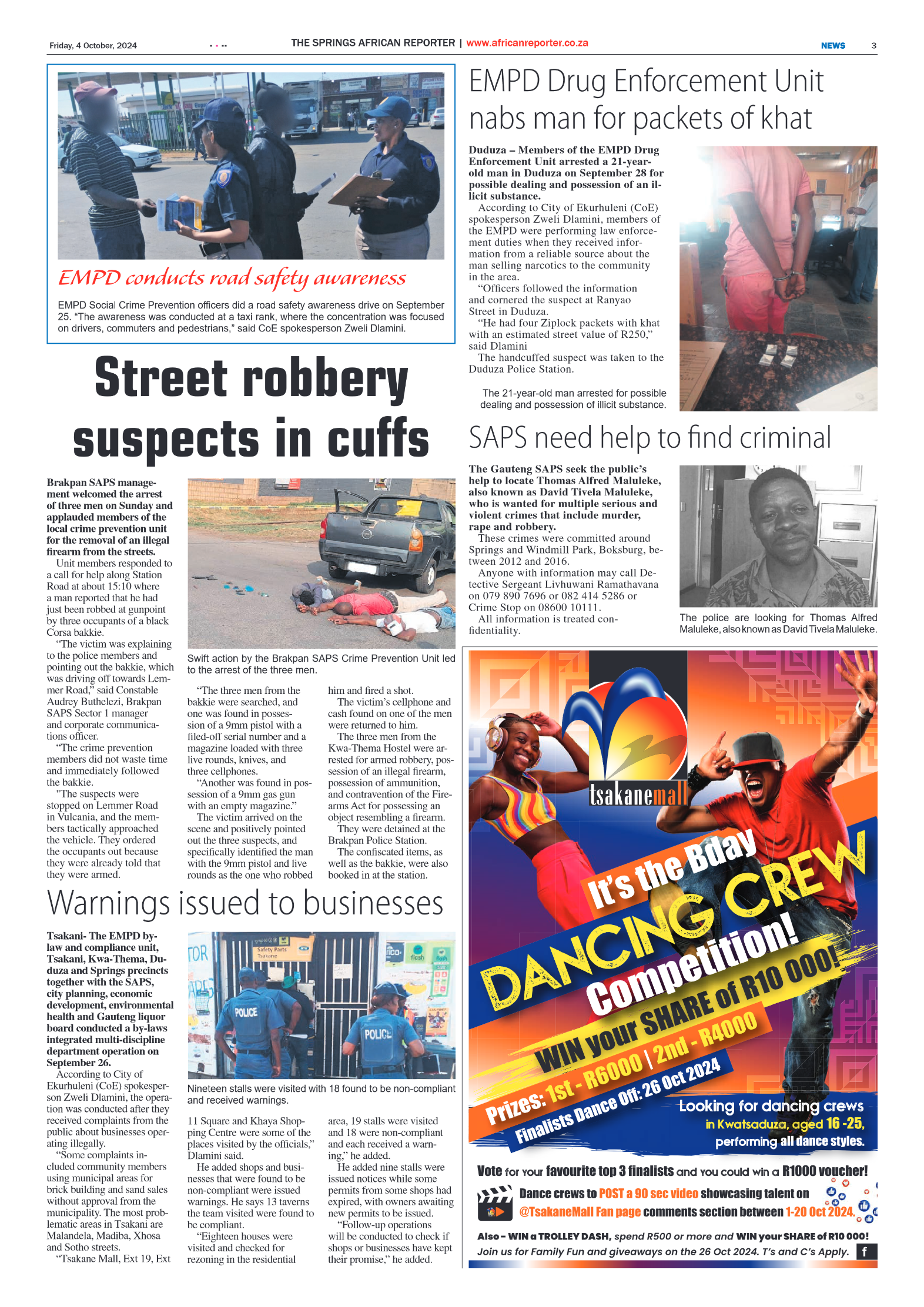 African Reporter 4 October 2024 page 3
