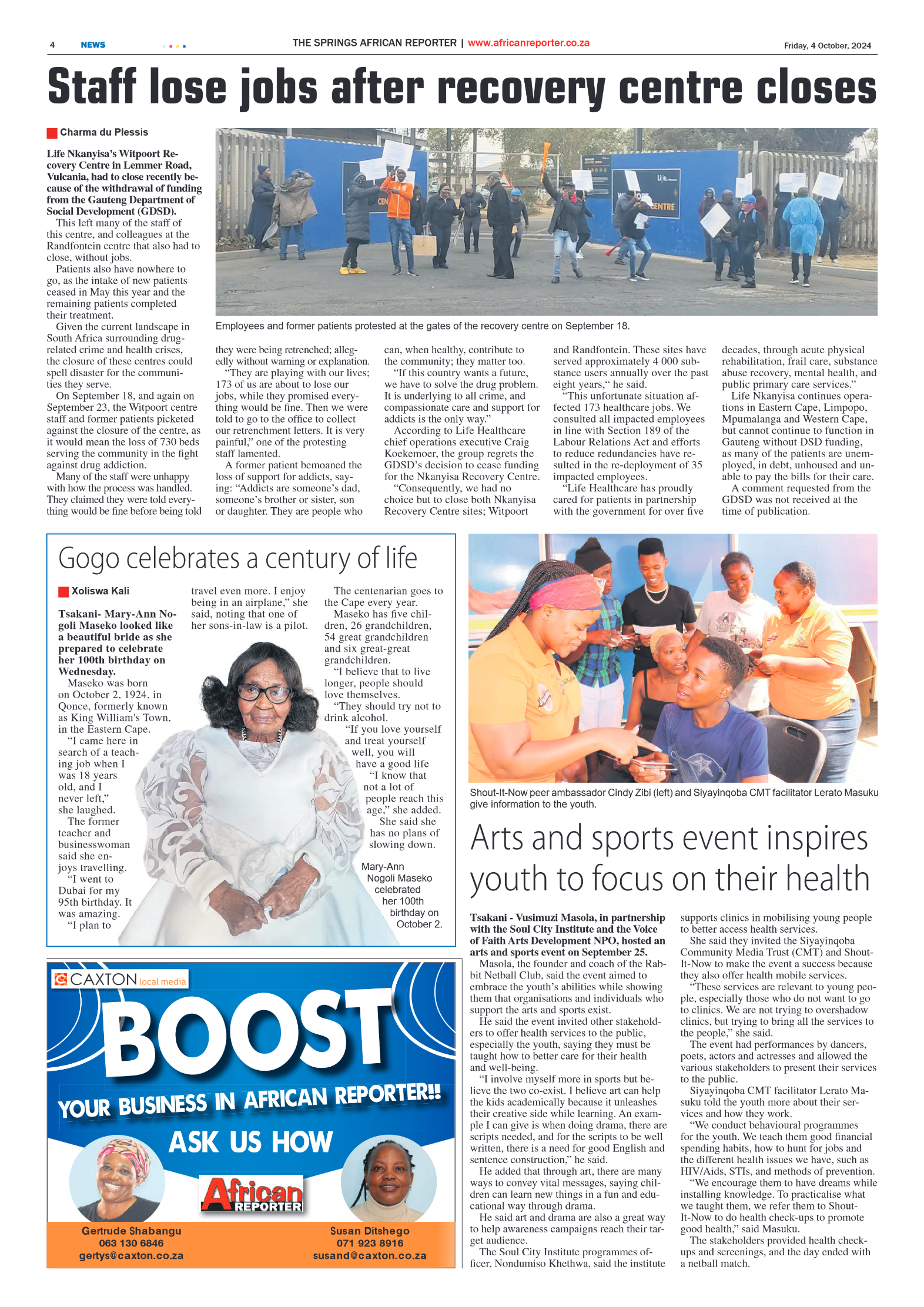 African Reporter 4 October 2024 page 4