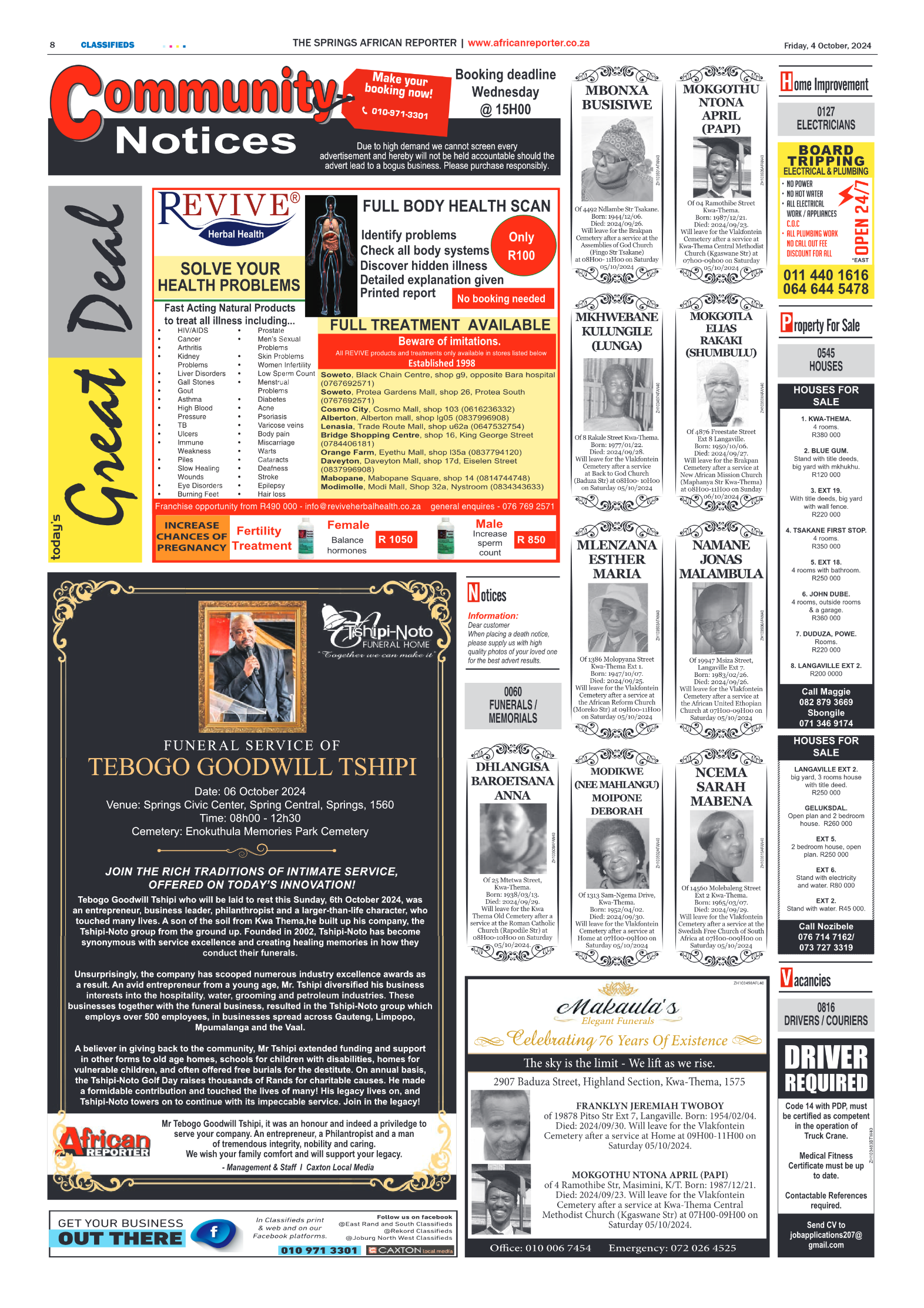 African Reporter 4 October 2024 page 8