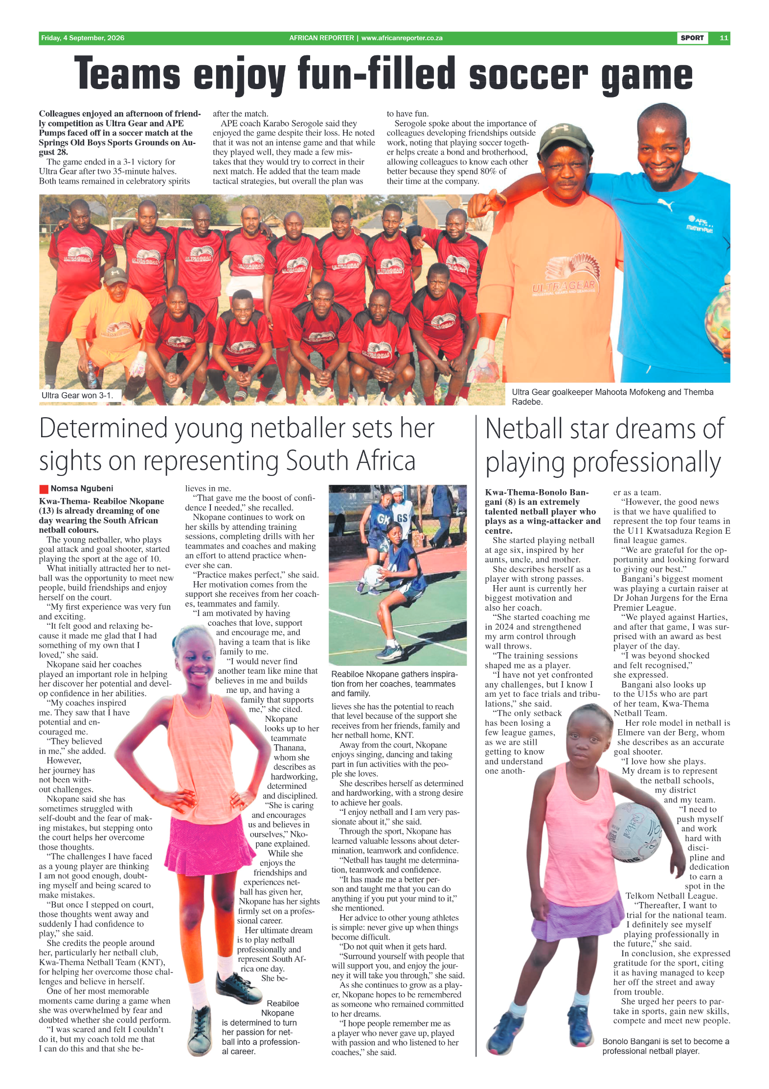 African Reporter 4 September 2026 page 11