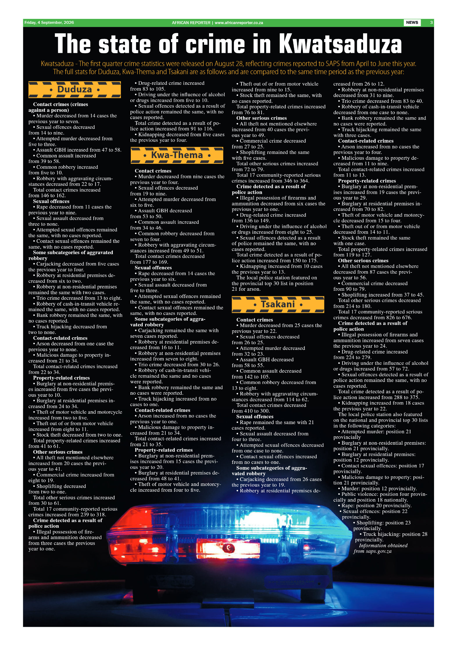 African Reporter 4 September 2026 page 3
