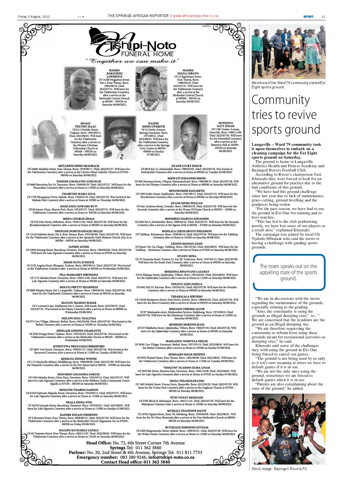 African Reporter 5 August 2022 page 11