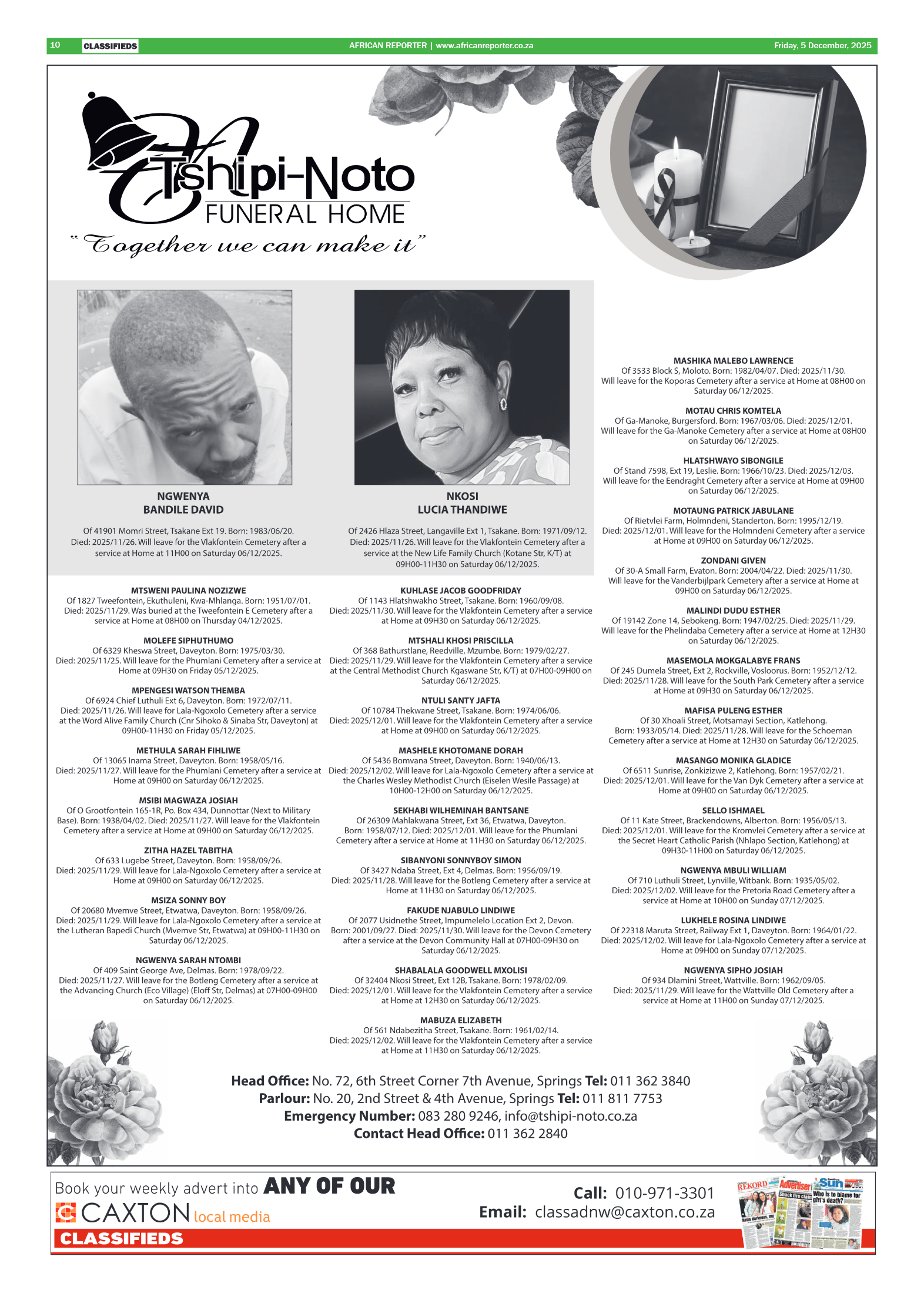 African Reporter 5 December 2025 page 10