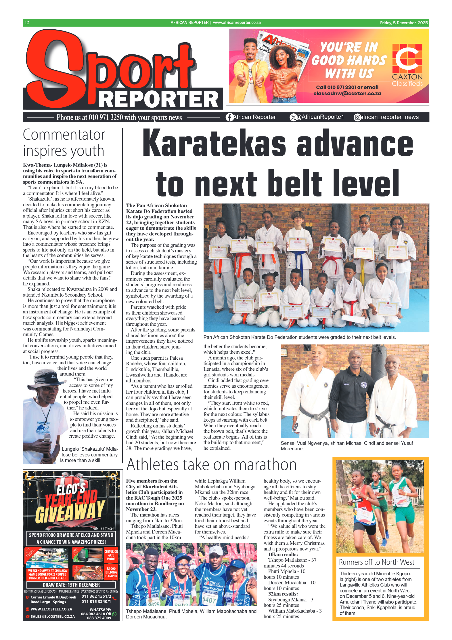 African Reporter 5 December 2025 page 12