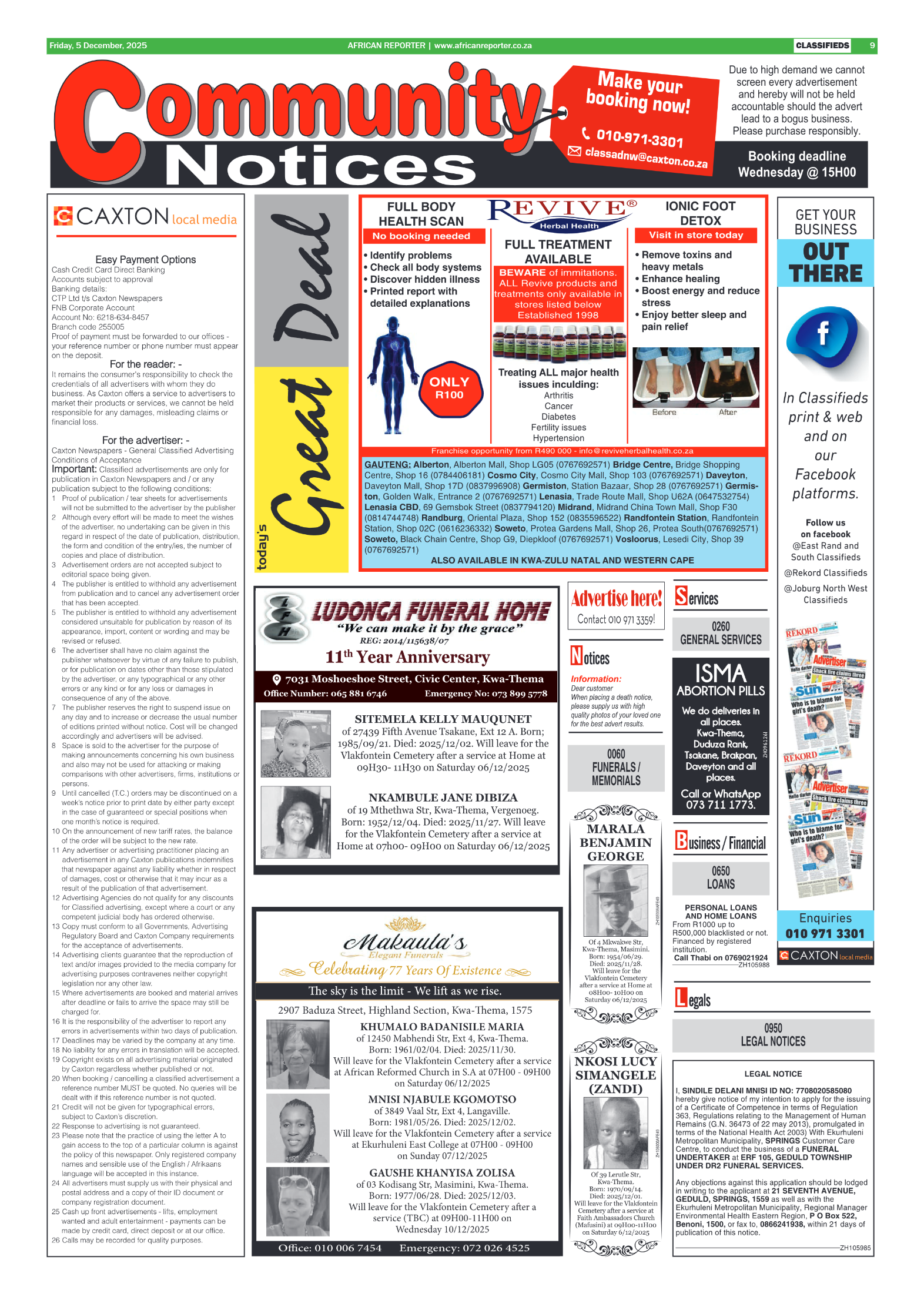 African Reporter 5 December 2025 page 9