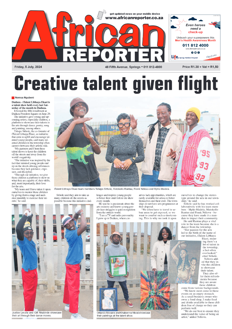 African Reporter 5 July 2024 page 1