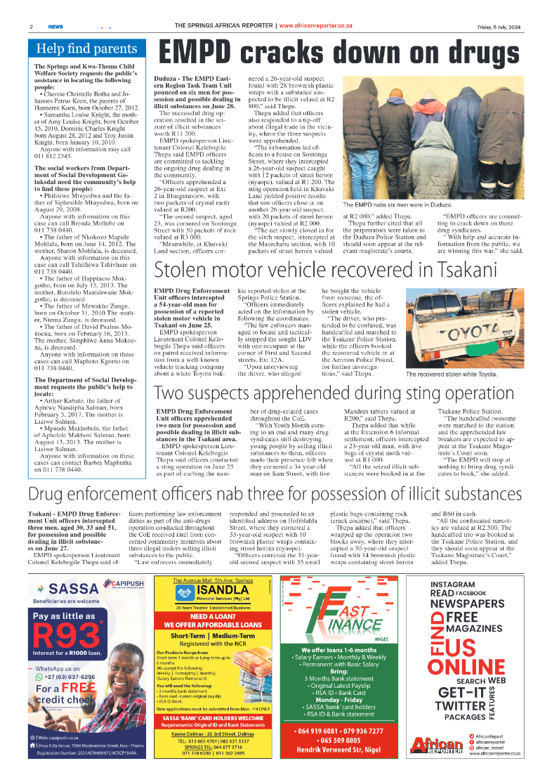 African Reporter 5 July 2024 page 2