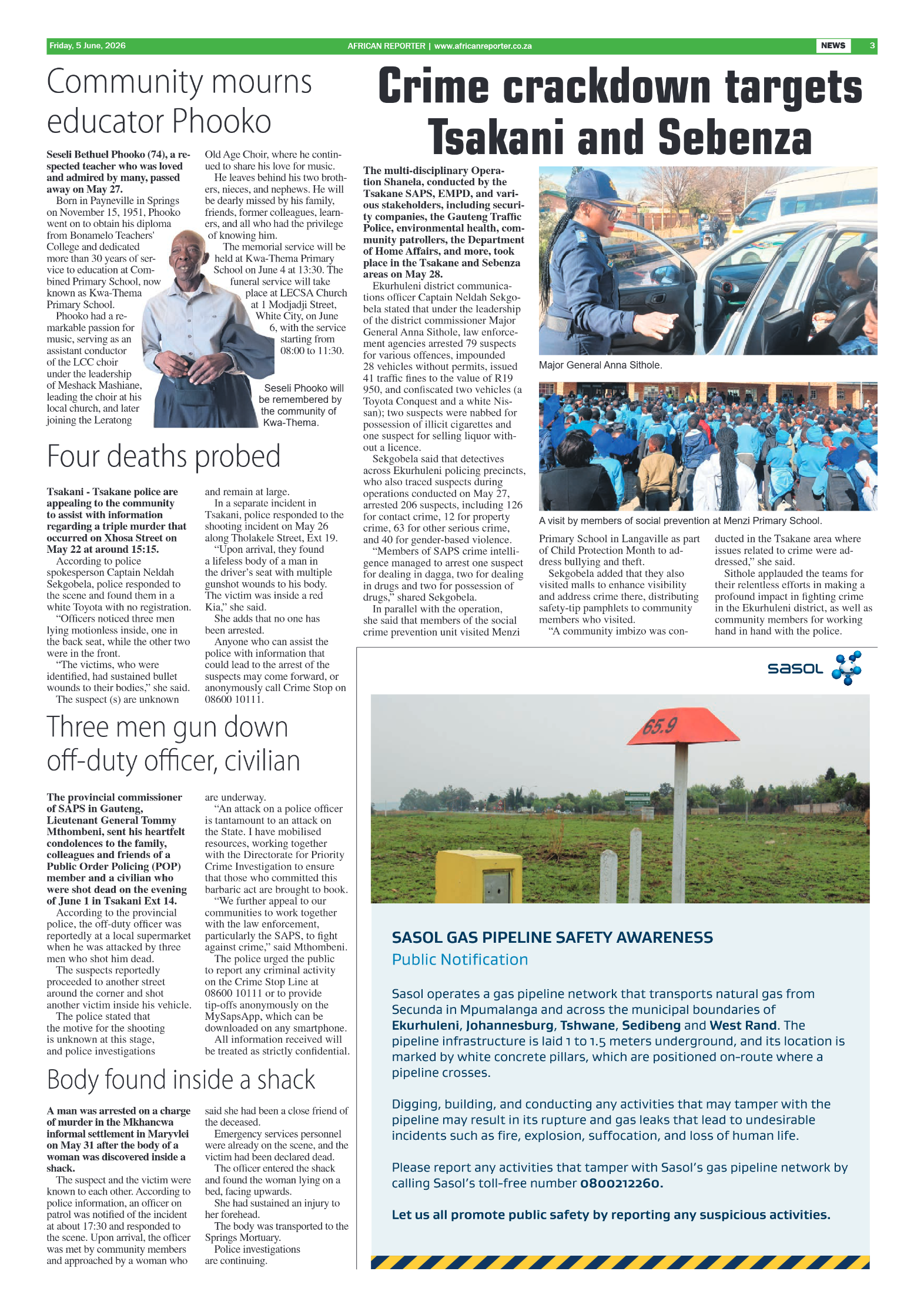 African Reporter 5 June 2026 page 3
