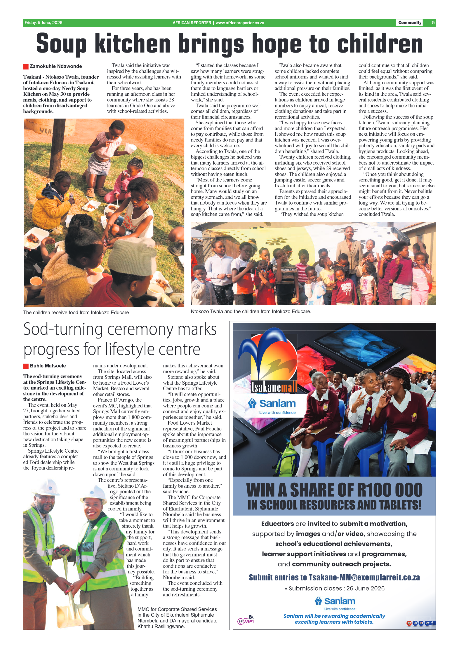 African Reporter 5 June 2026 page 5