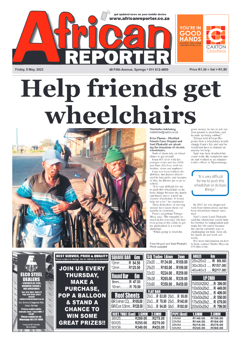African Reporter 5 May 2023 page 1
