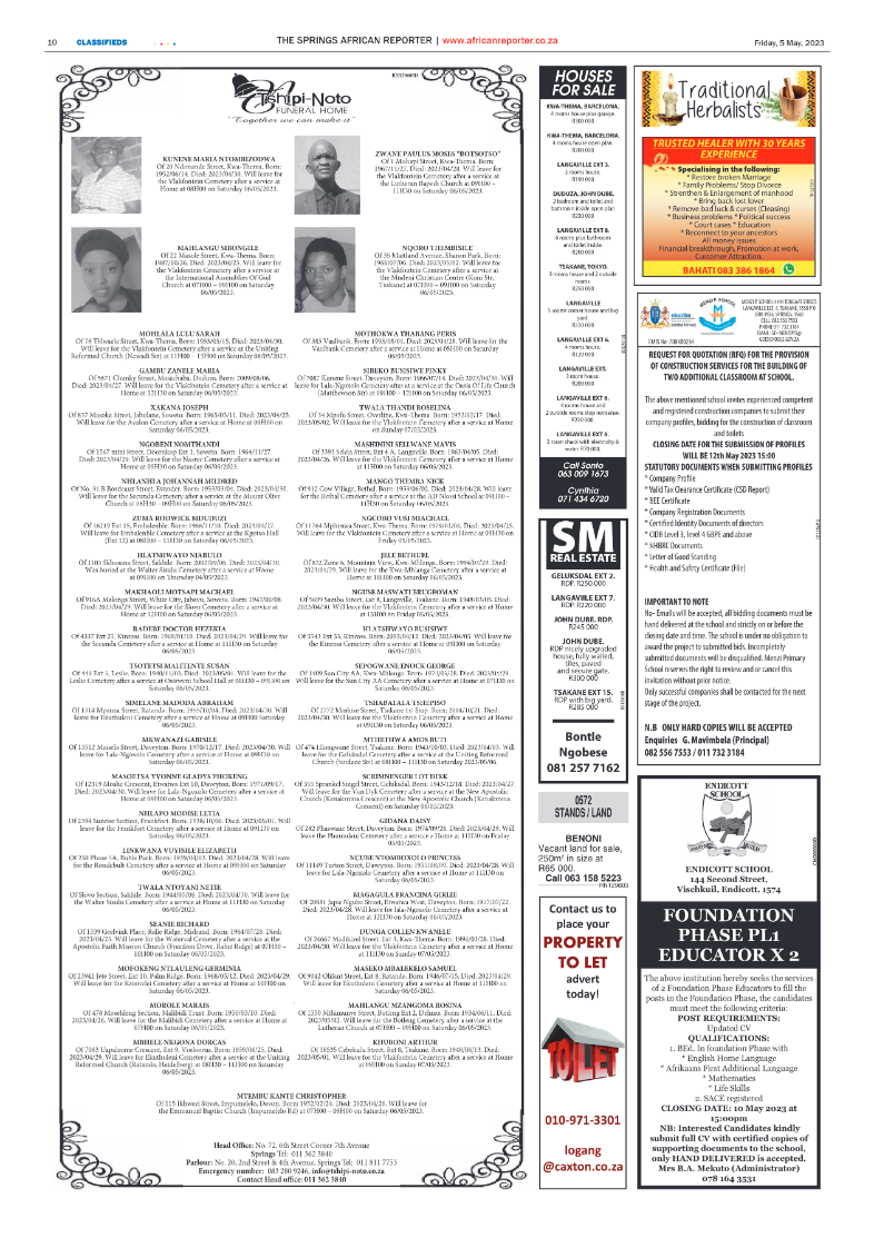 African Reporter 5 May 2023 page 10