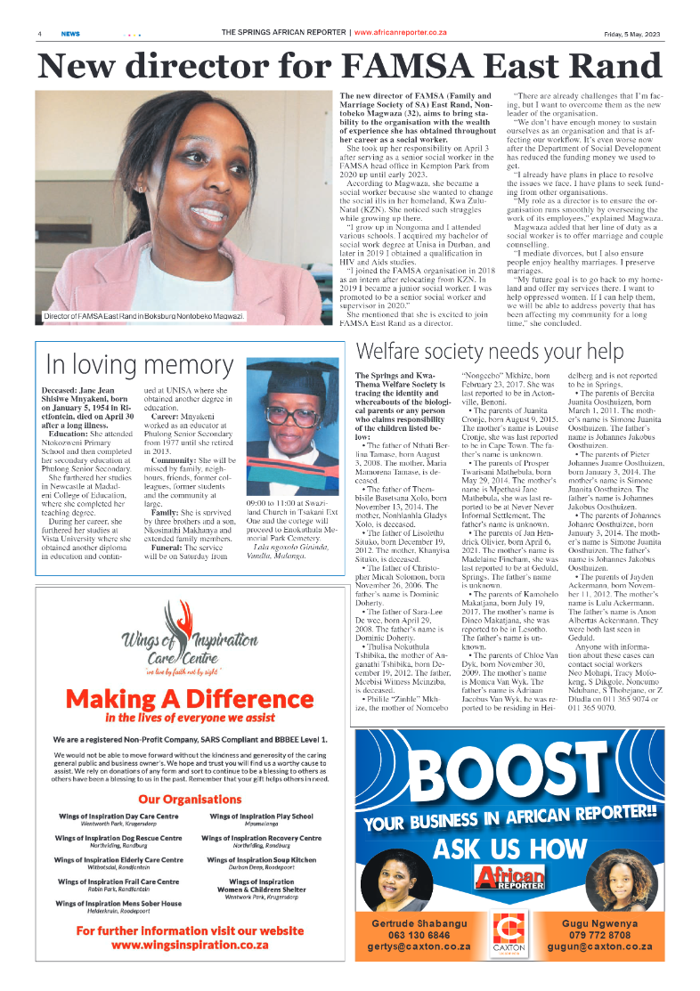 African Reporter 5 May 2023 page 4