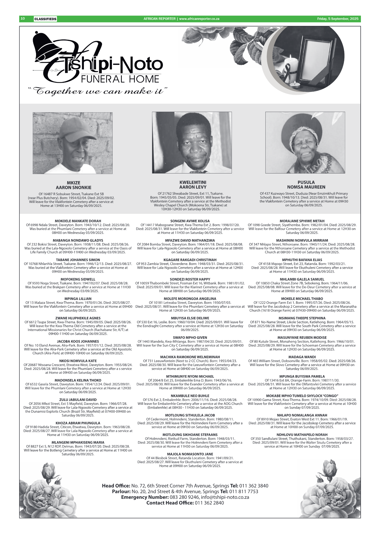 African Reporter 5 September 2025 page 10
