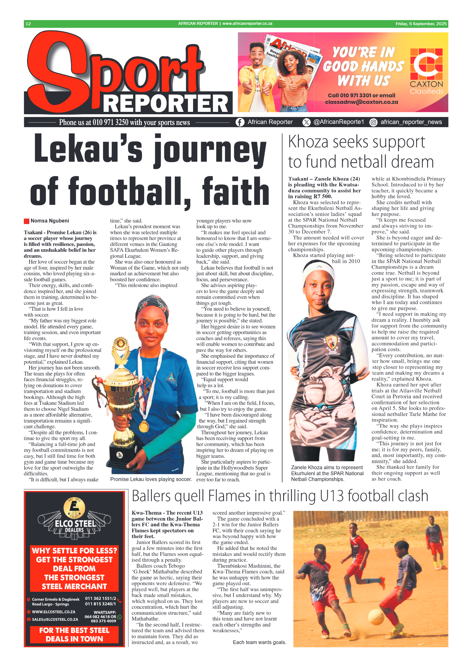 African Reporter 5 September 2025 page 12