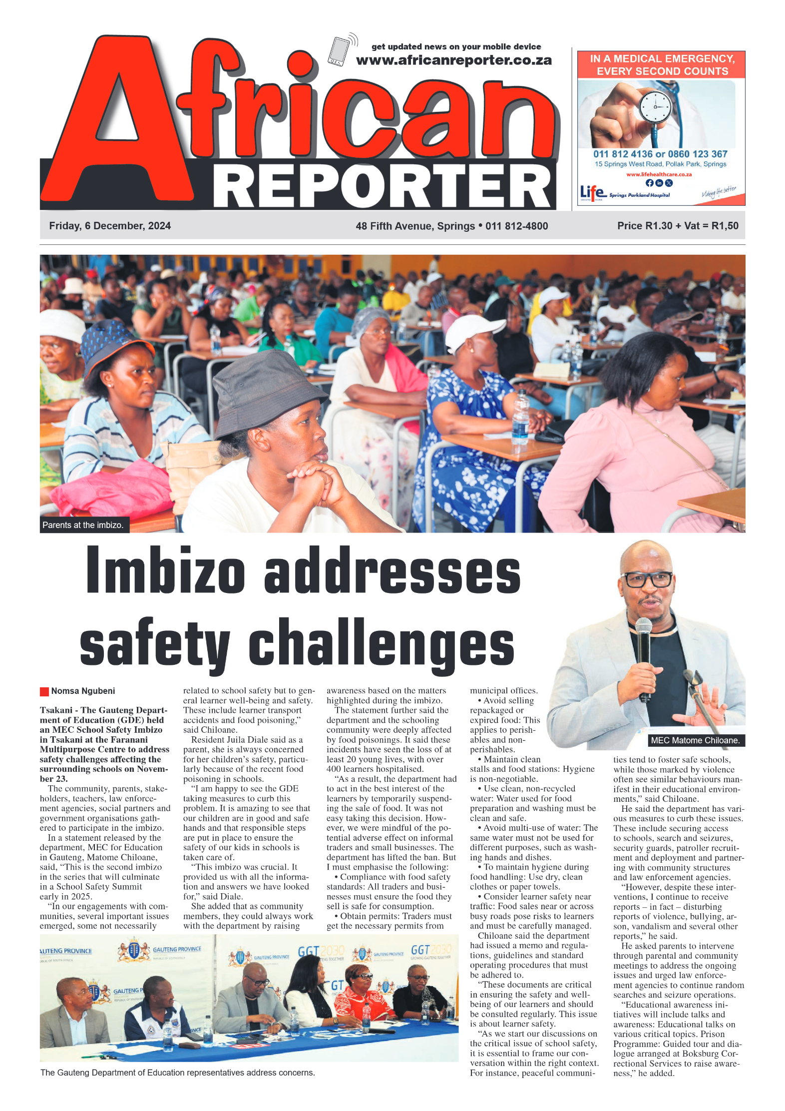 African Reporter 6 December 2024 page 1