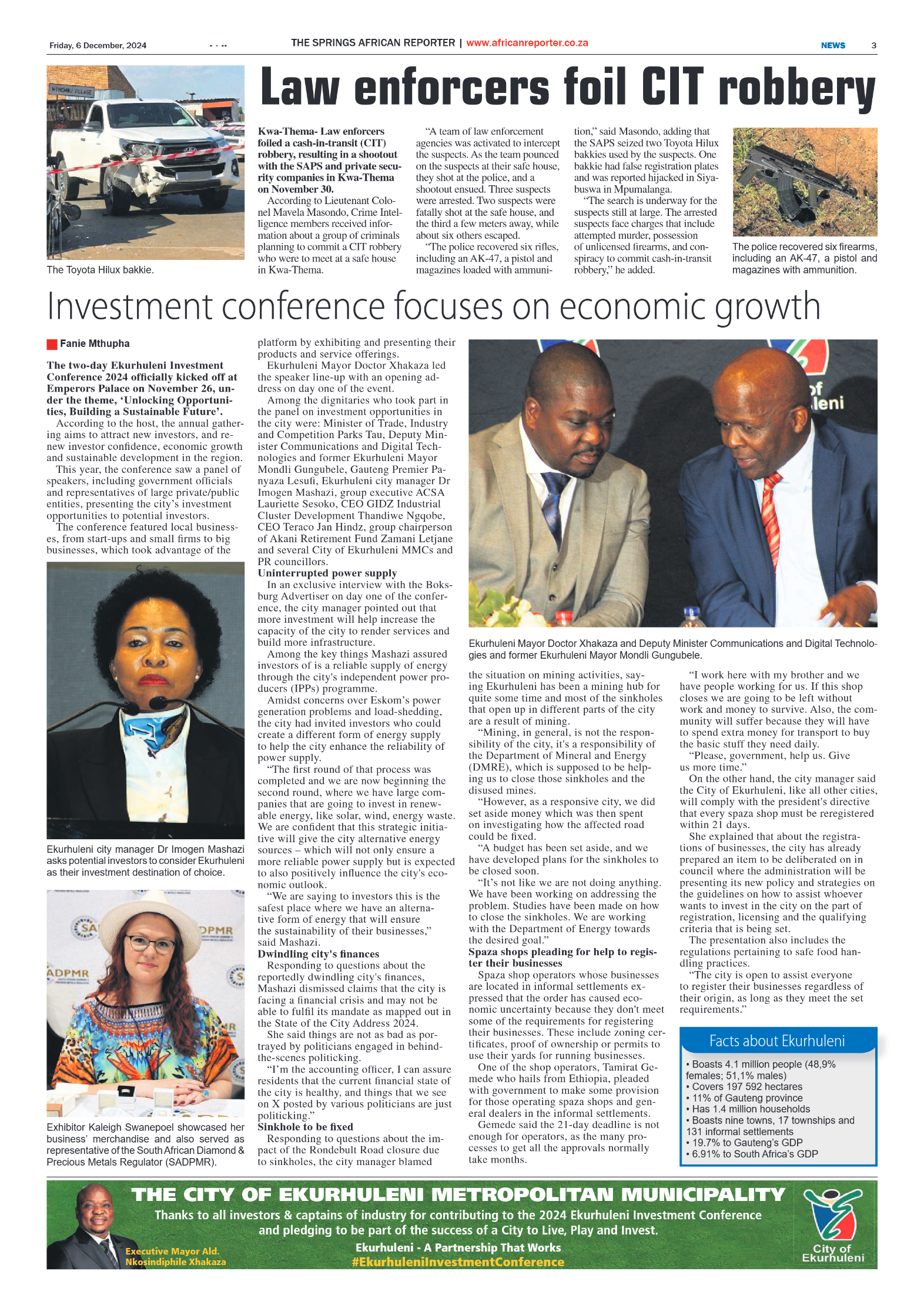 African Reporter 6 December 2024 page 3