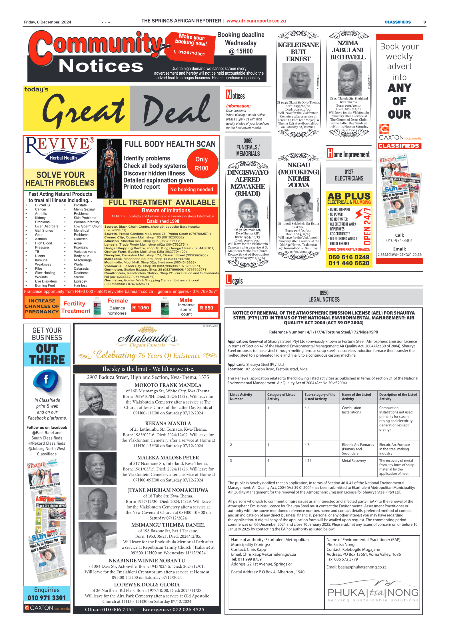 African Reporter 6 December 2024 page 9