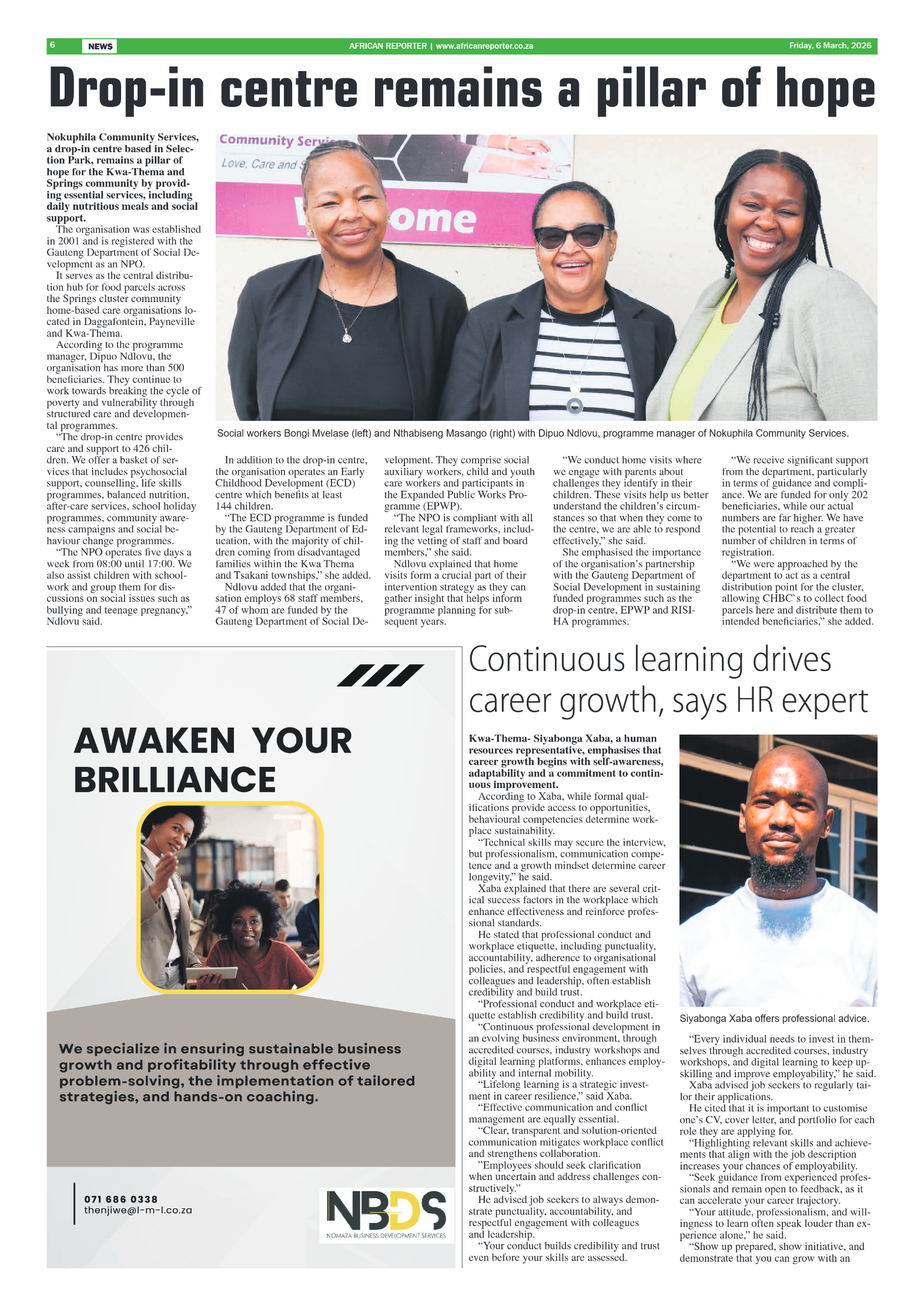 African Reporter 6 March 2026 page 6