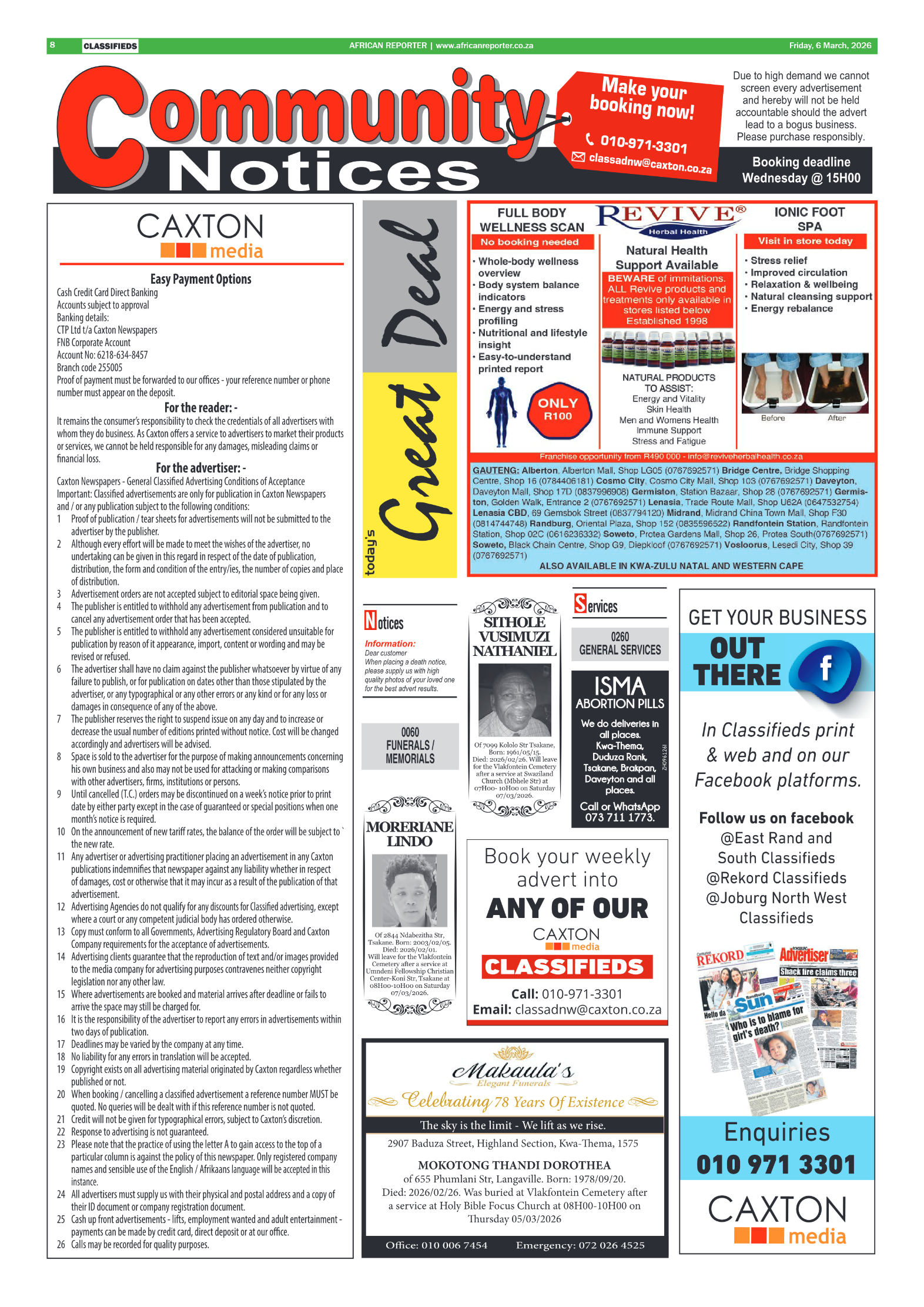 African Reporter 6 March 2026 page 8