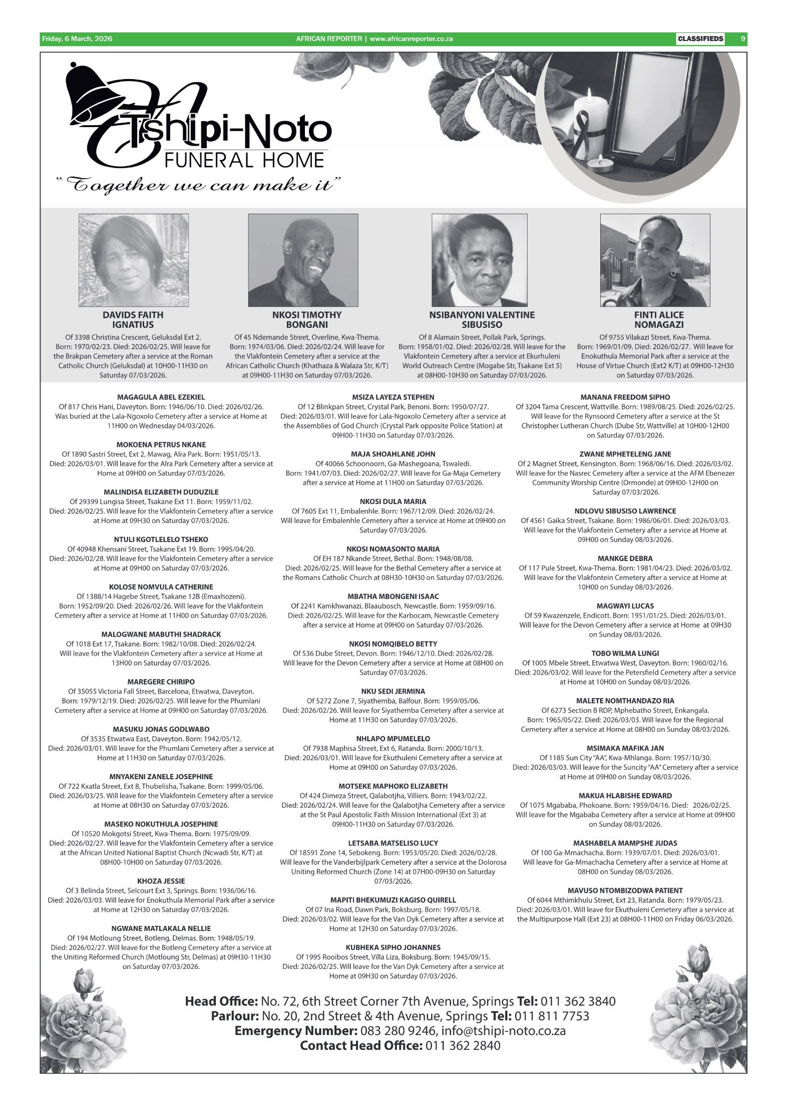 African Reporter 6 March 2026 page 9