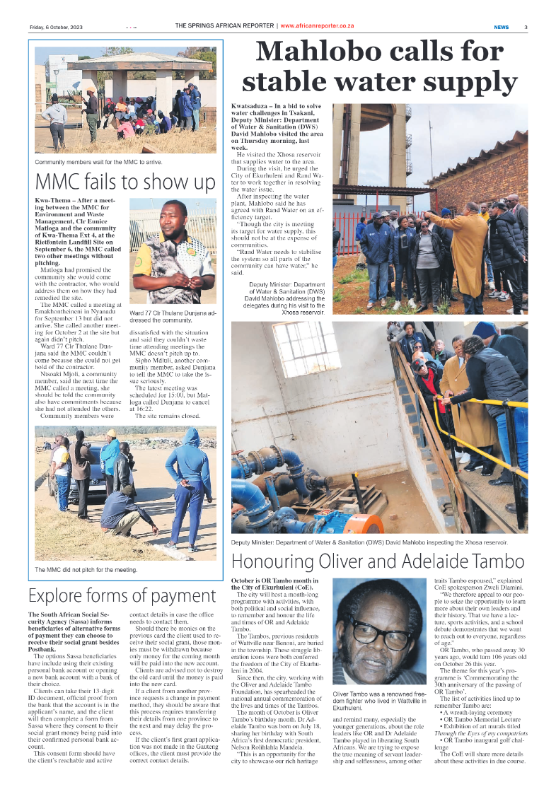 African Reporter 6 October 2023 page 3