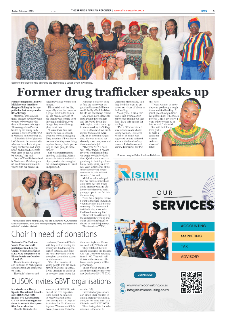 African Reporter 6 October 2023 page 5