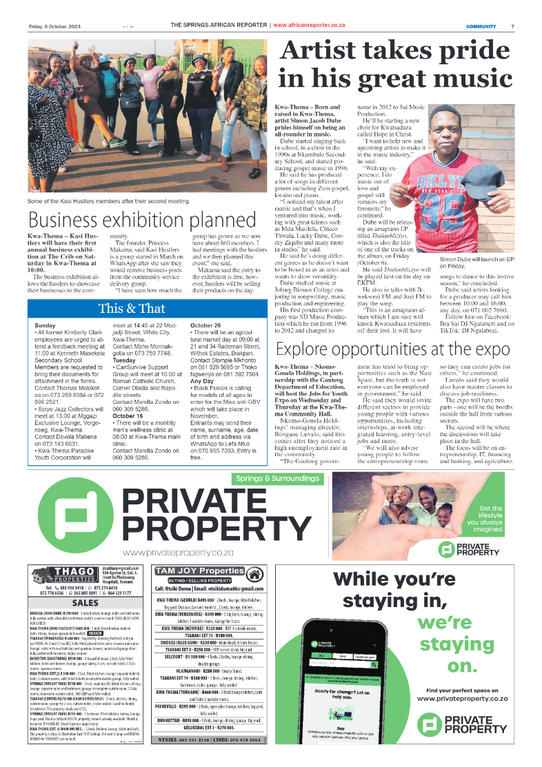 African Reporter 6 October 2023 page 7