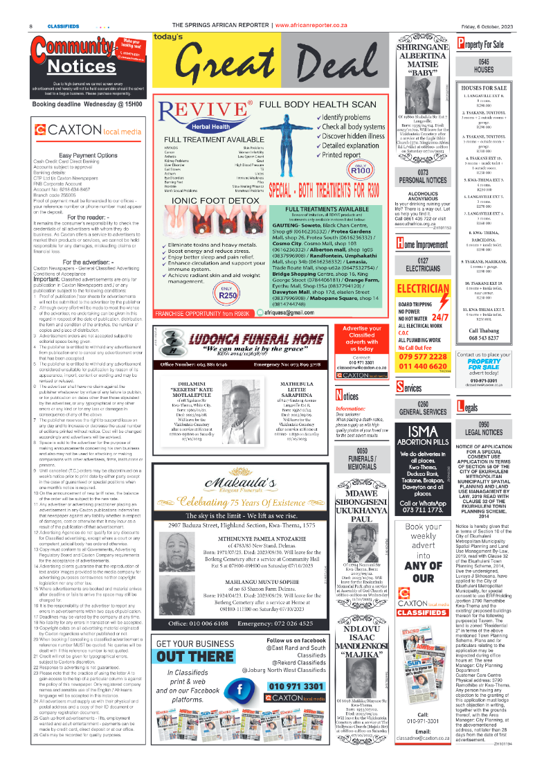 African Reporter 6 October 2023 page 8