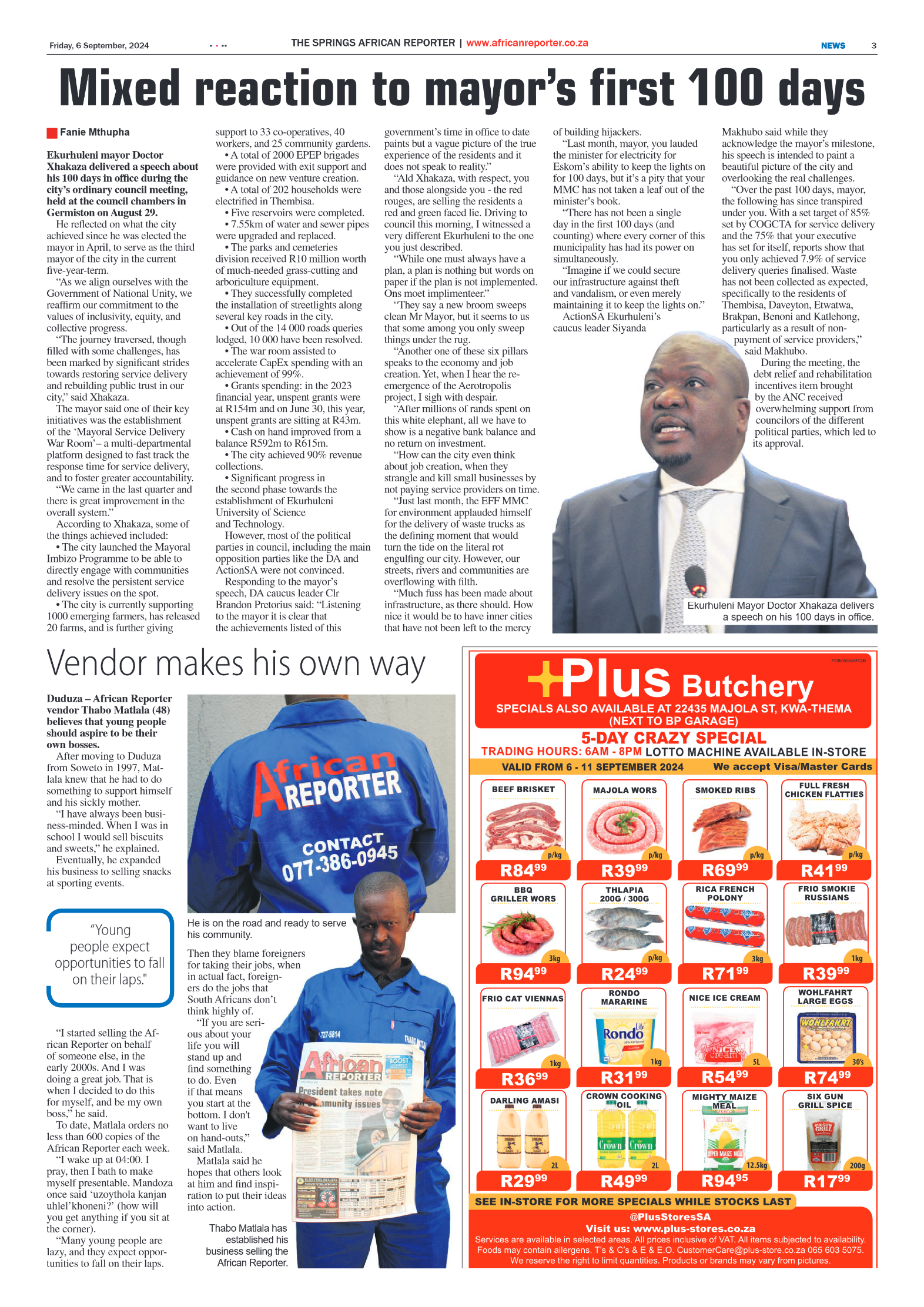 African Reporter 6 September 2024 page 3