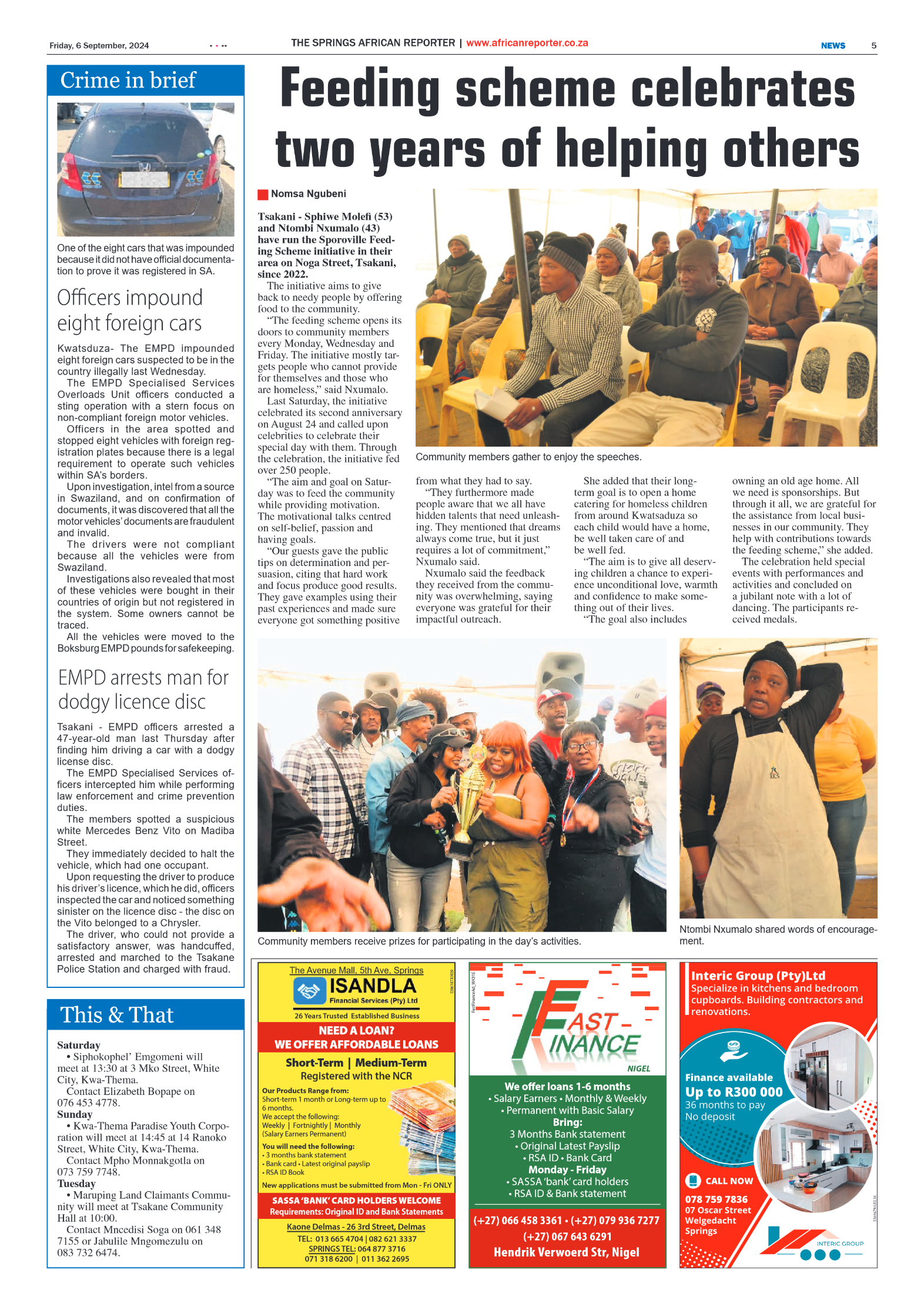 African Reporter 6 September 2024 page 5