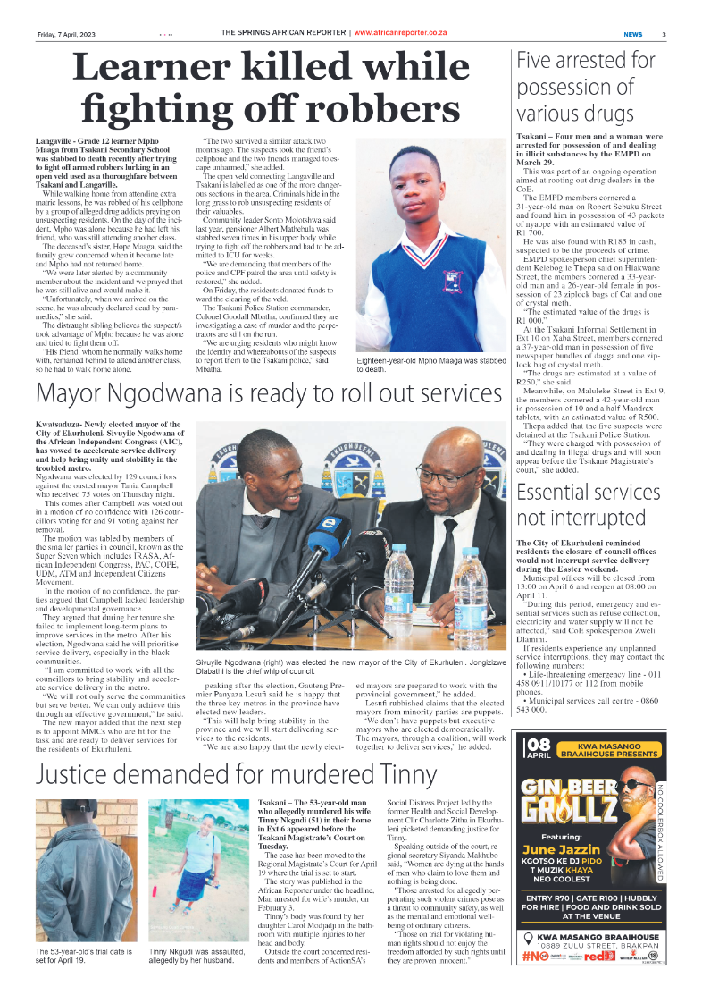African Reporter 7 April 2023 page 3