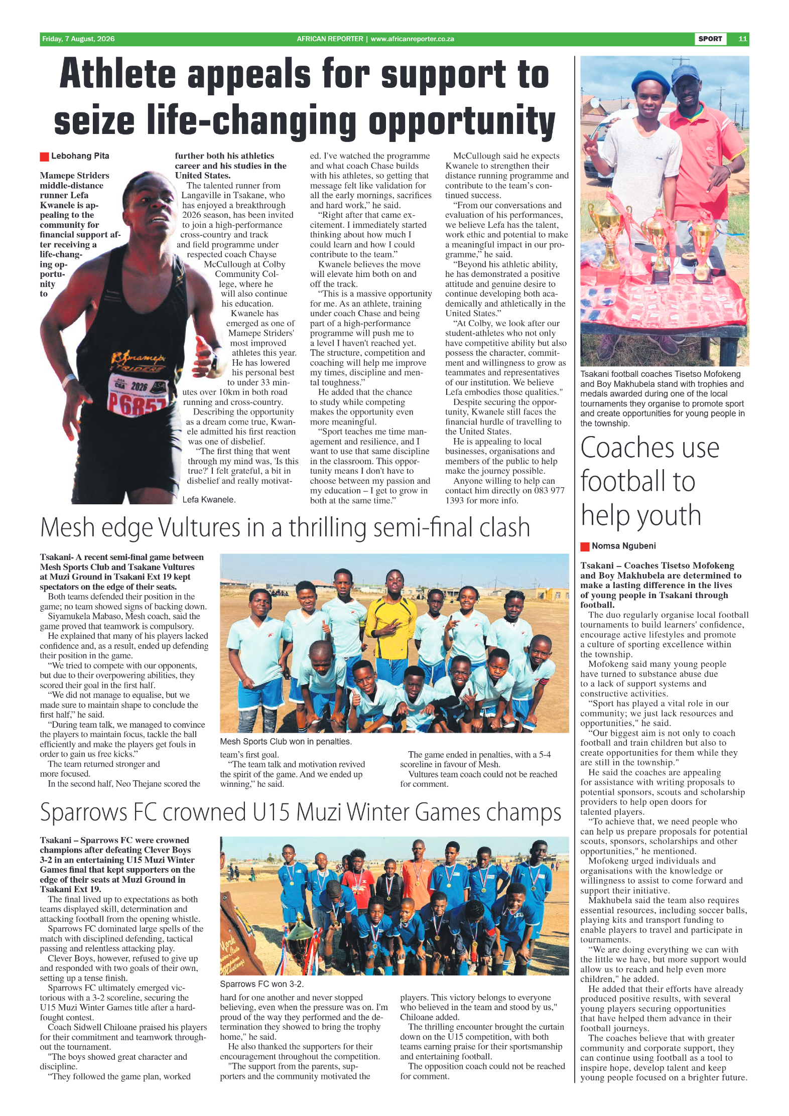 African Reporter 7 August 2026 page 11