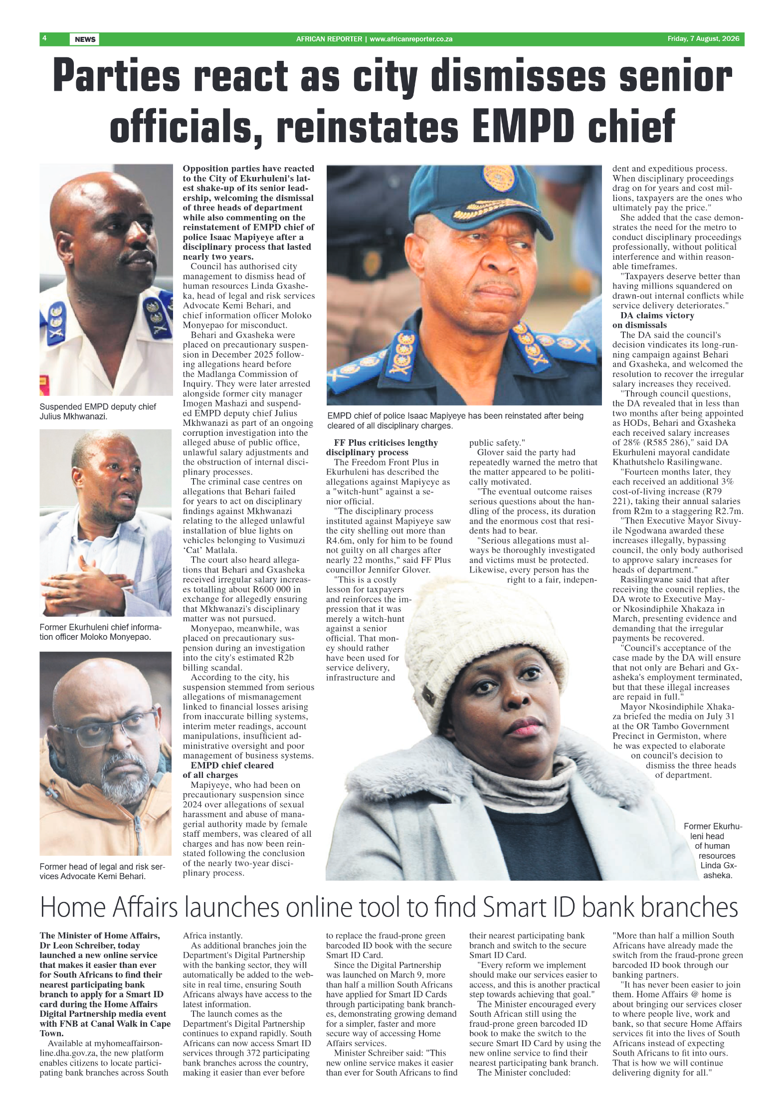 African Reporter 7 August 2026 page 4