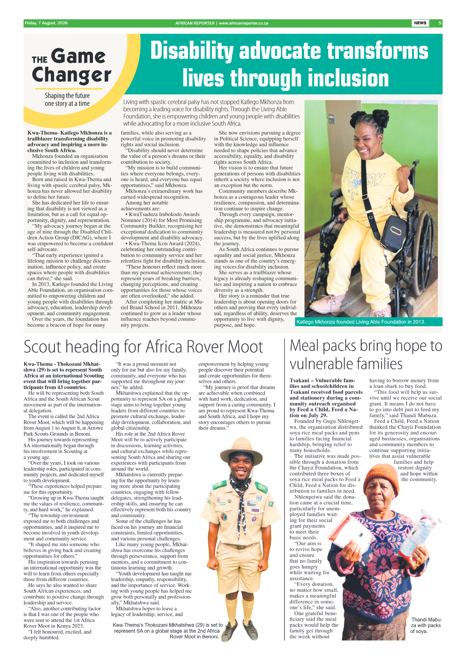 African Reporter 7 August 2026 page 5