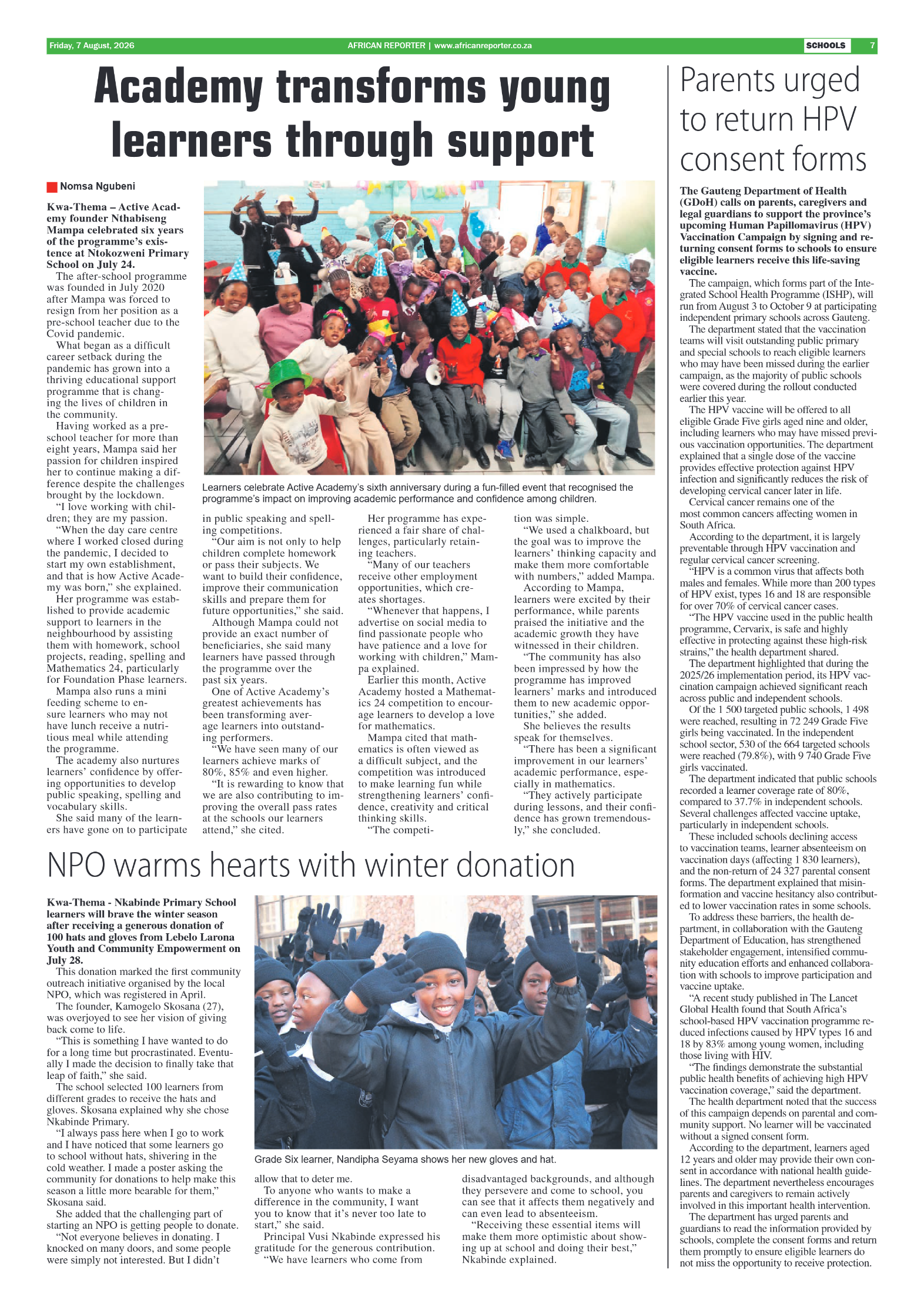 African Reporter 7 August 2026 page 7