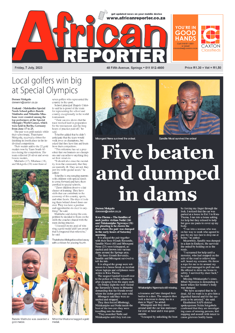 African Reporter 7 July 2023 page 1