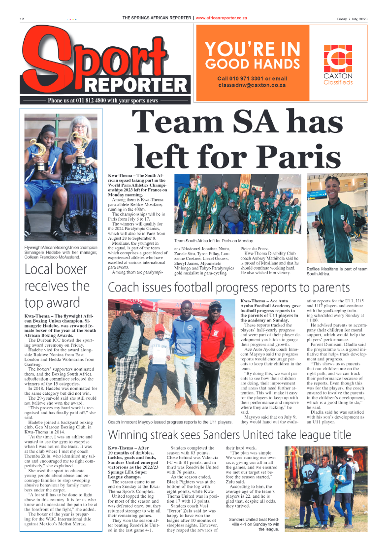 African Reporter 7 July 2023 page 12
