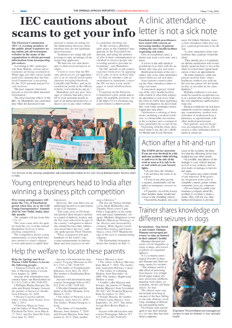 African Reporter 7 July 2023 page 4