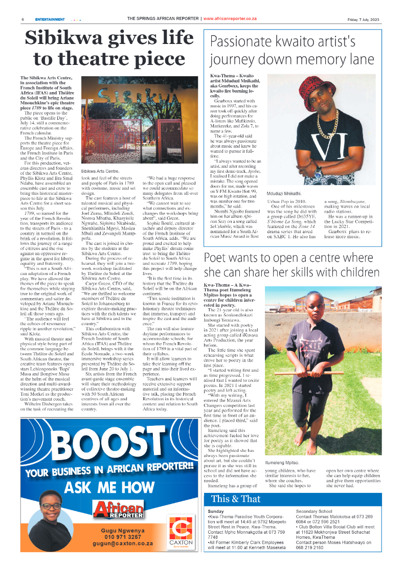 African Reporter 7 July 2023 page 6