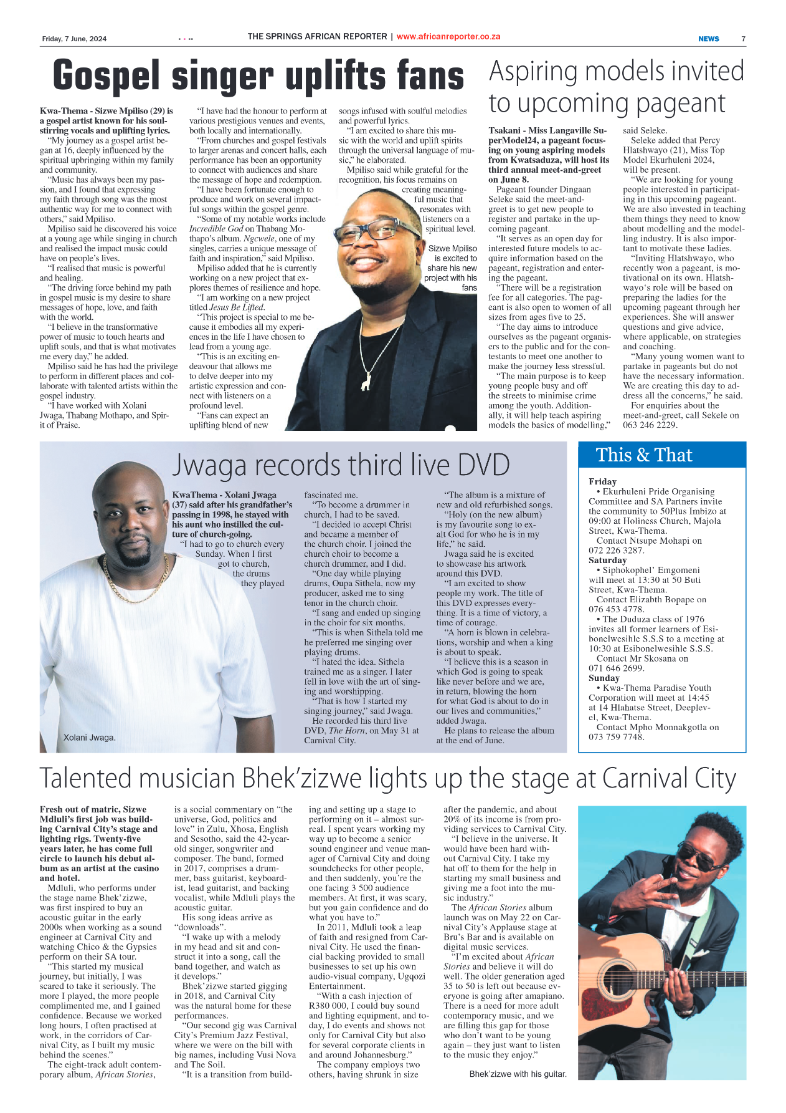 African Reporter 7 June 2024 page 7