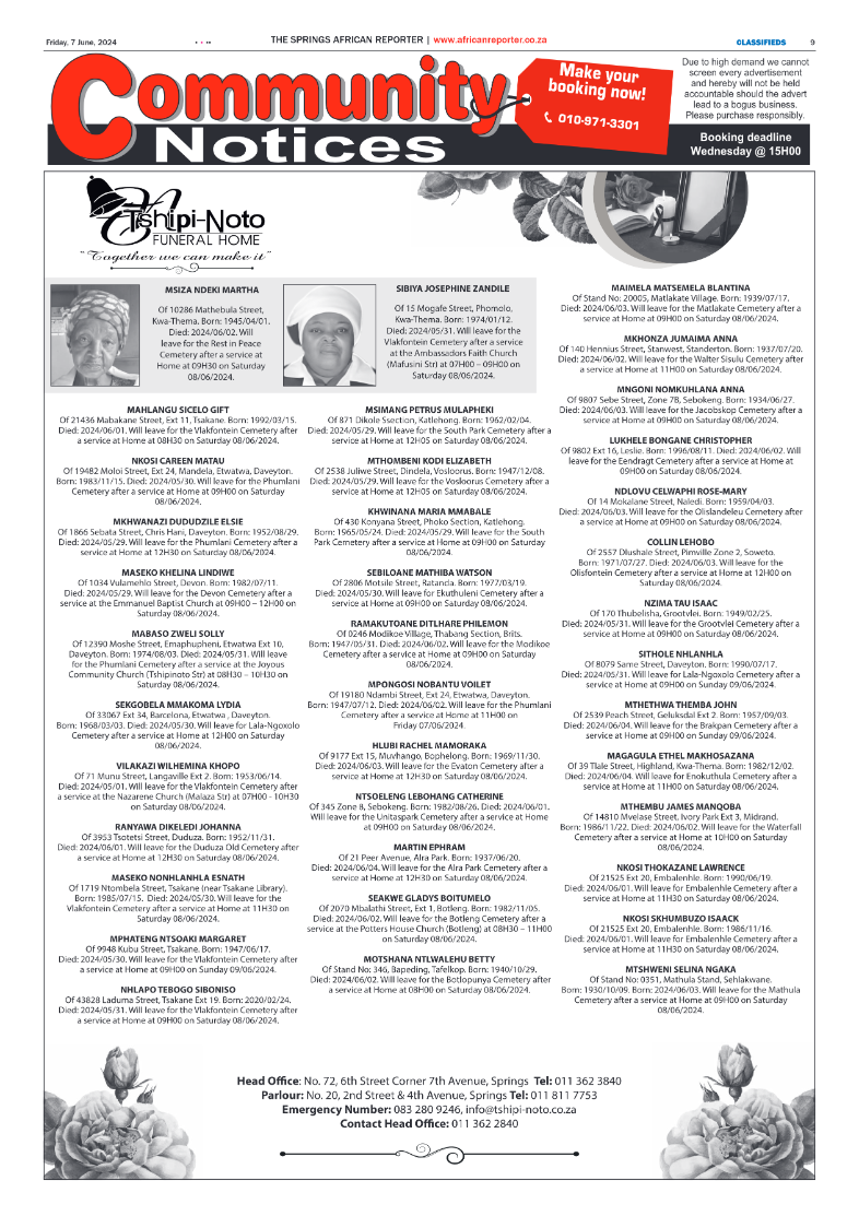 African Reporter 7 June 2024 page 9