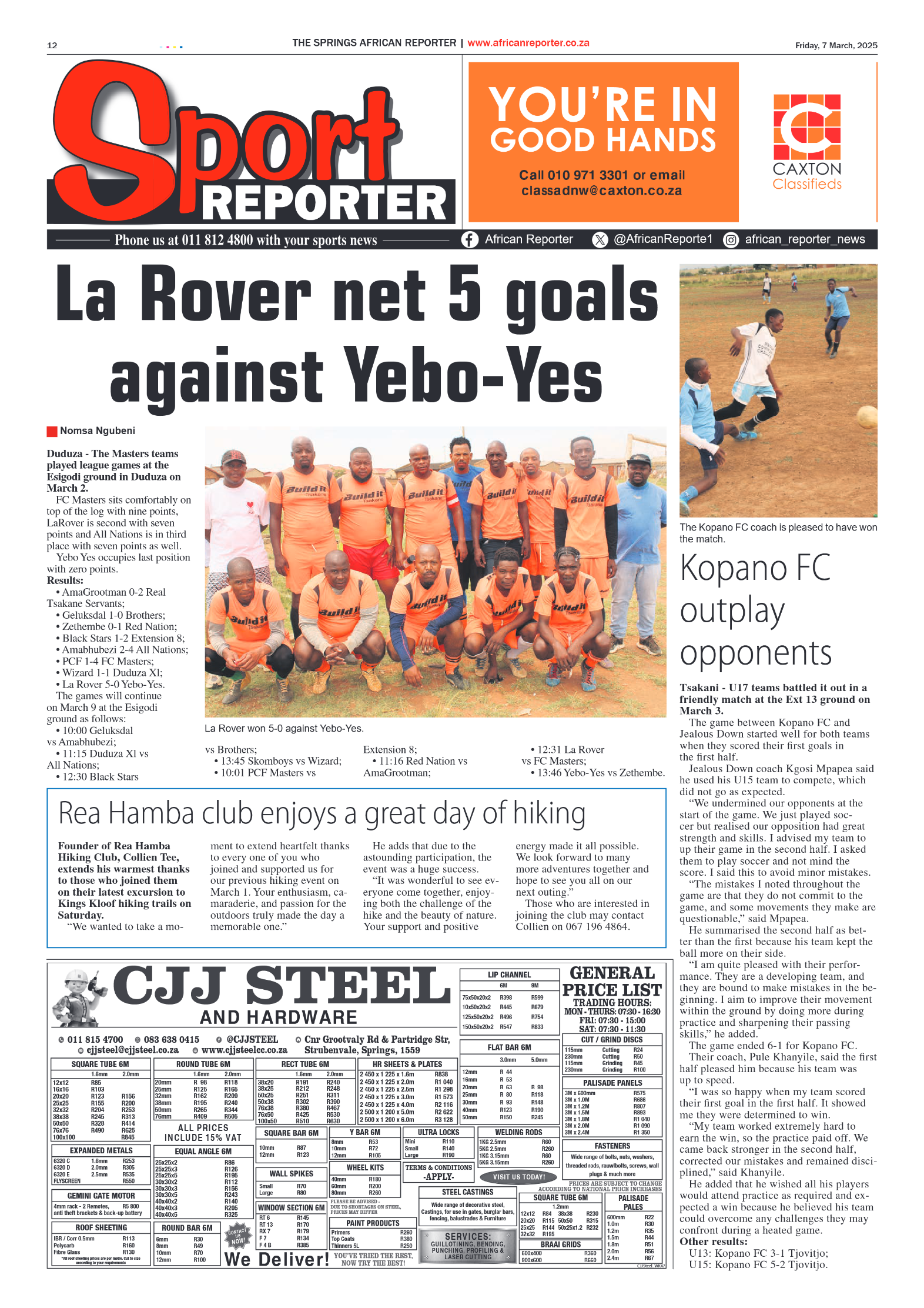 African Reporter 7 March 2025 page 12