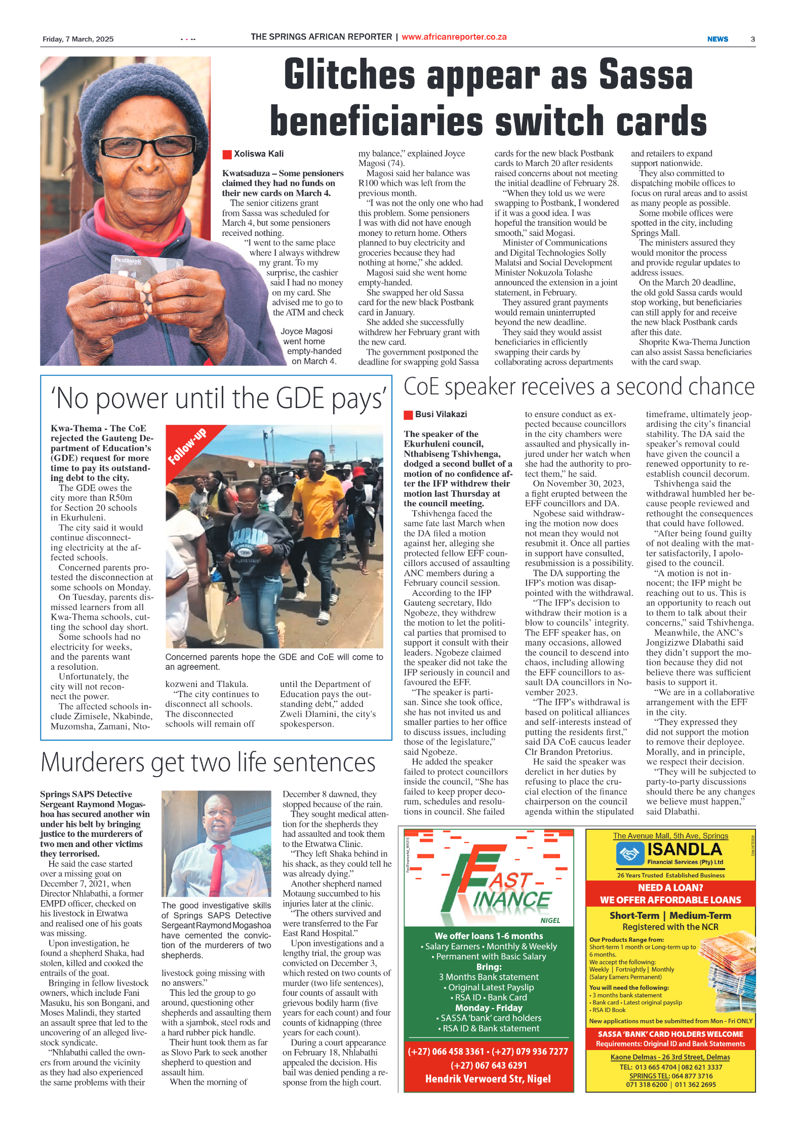 African Reporter 7 March 2025 page 3
