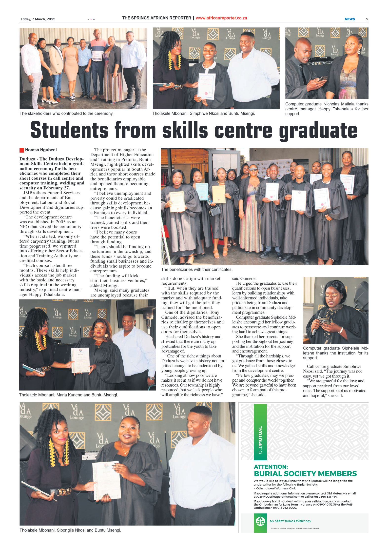 African Reporter 7 March 2025 page 5