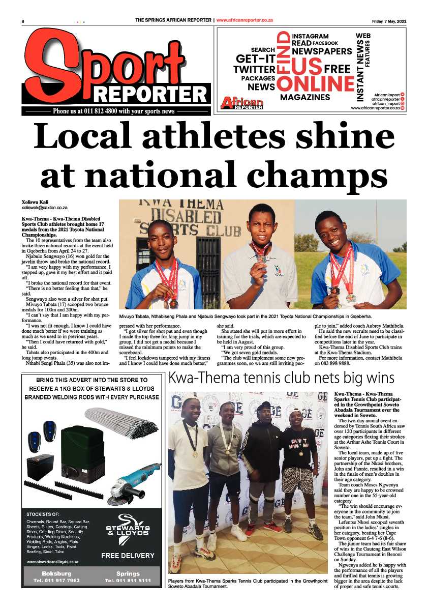 African Reporter 7 May 2021 page 8