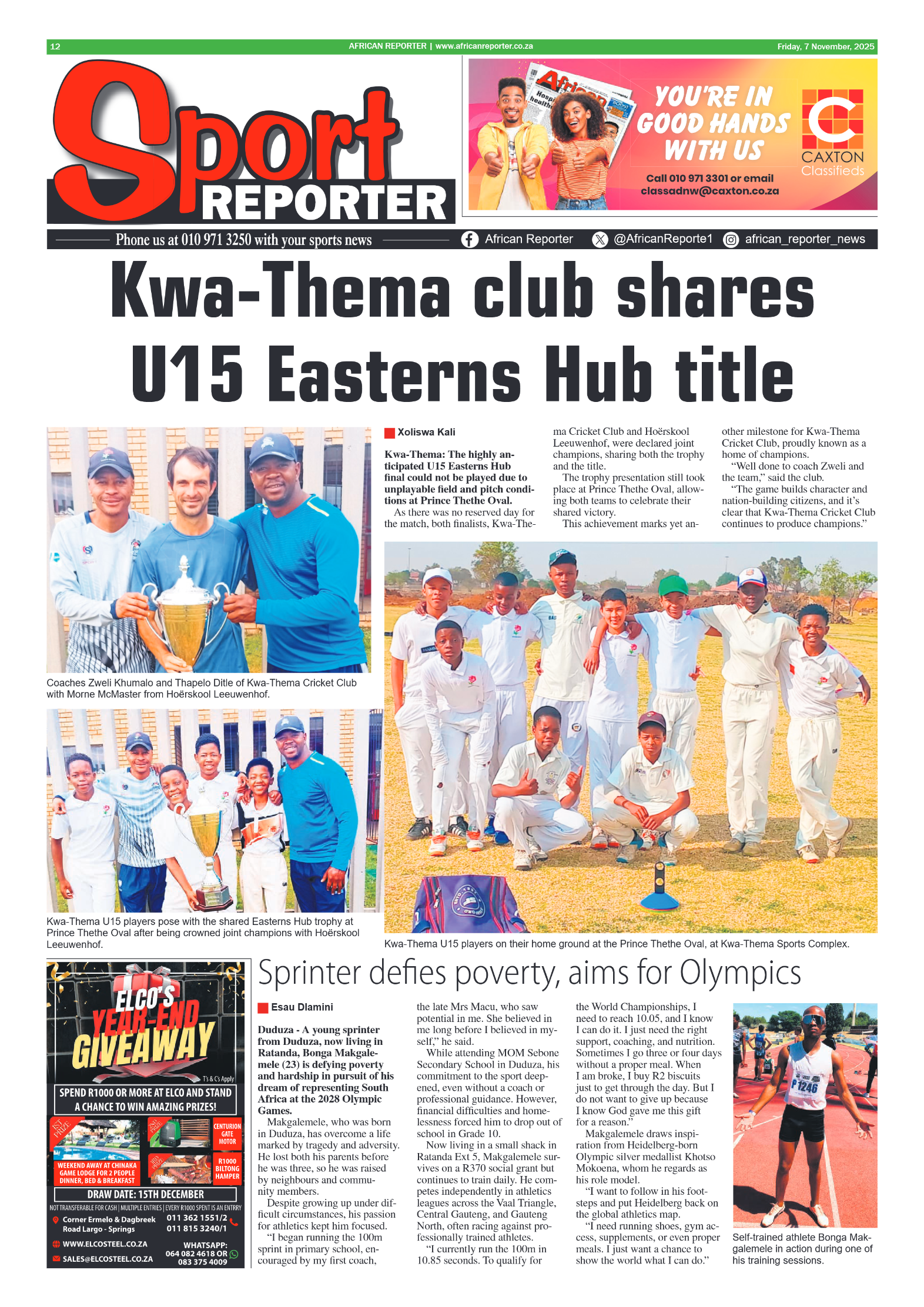 African Reporter 7 November 2025 page 12